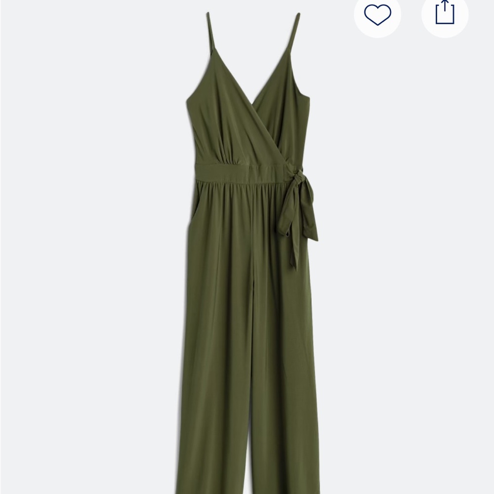 Kaileigh Olive Wrap Jumpsuit